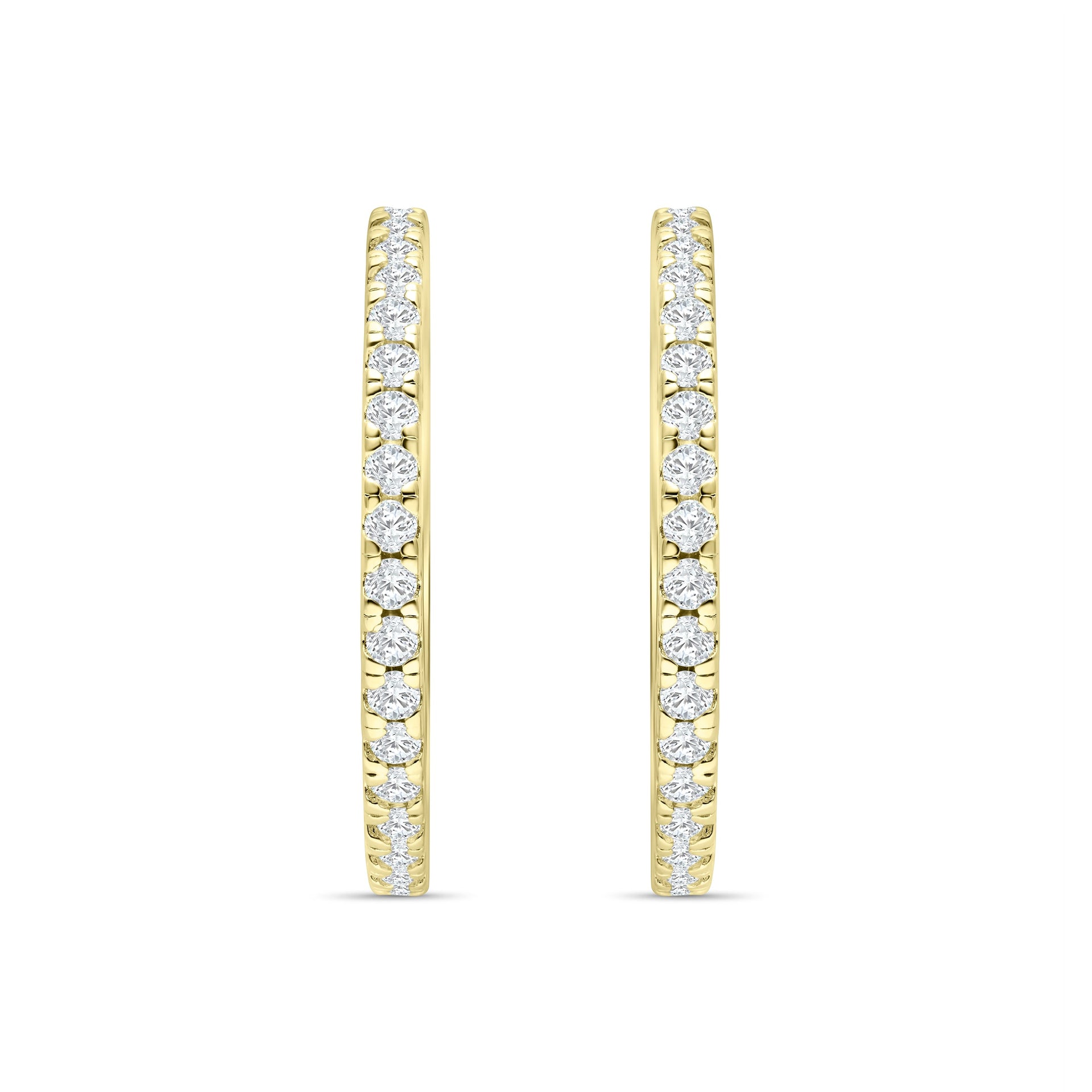 two gold promise wedding bands standing