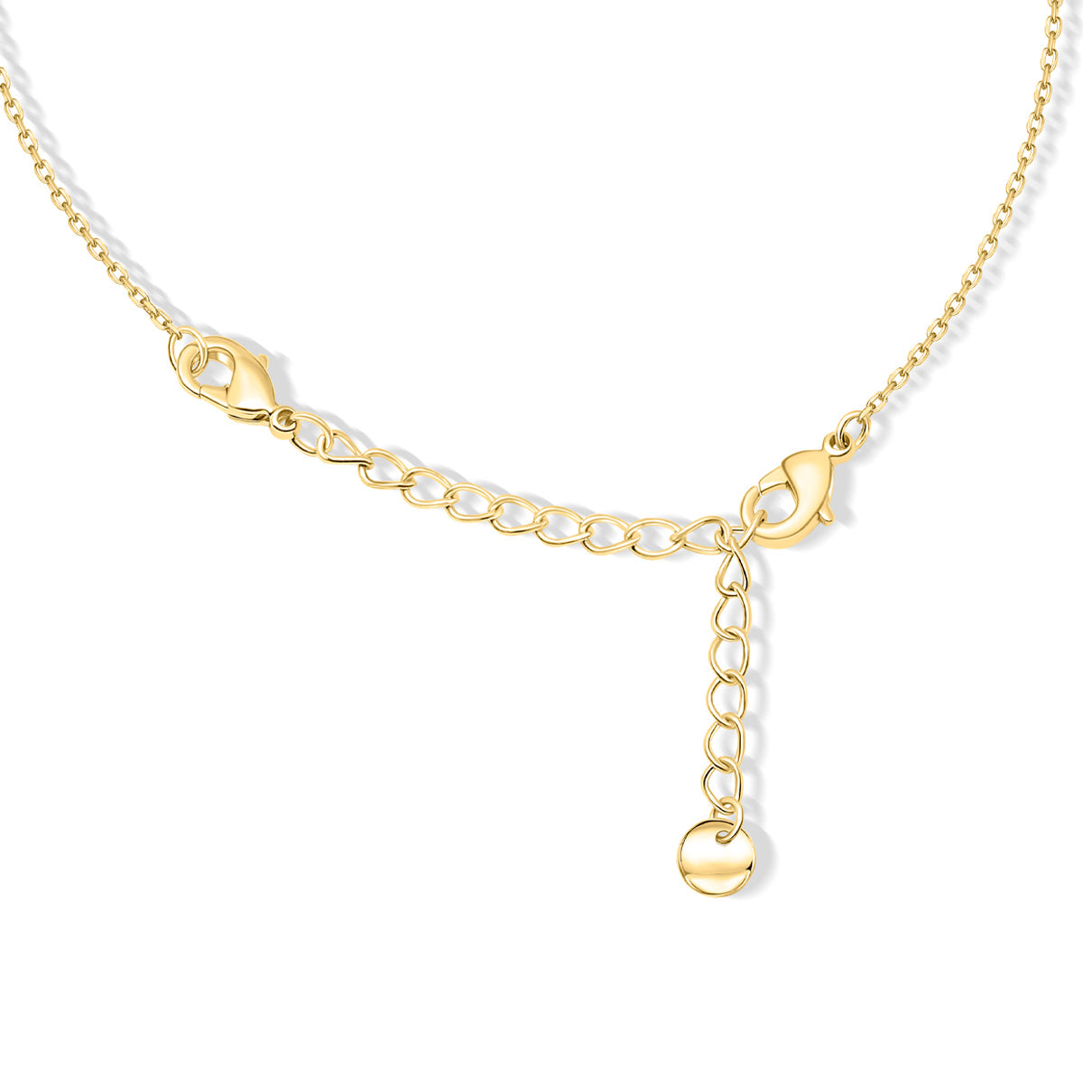 Gold plated necklace extender with lobster clasp