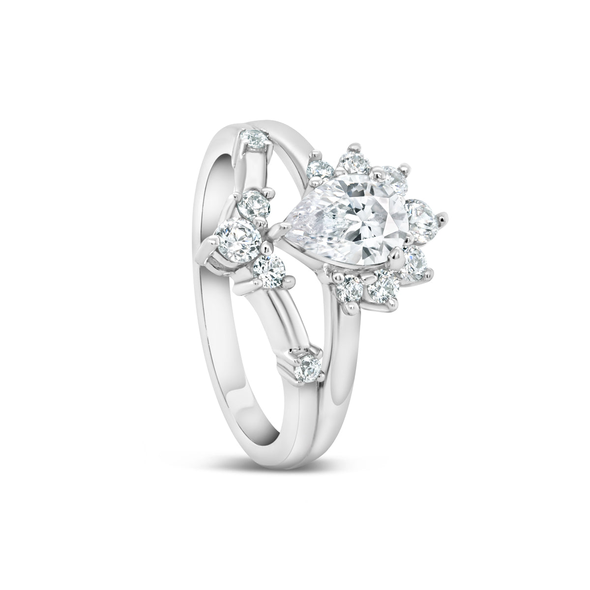 Stunning boho style pear cut ring
