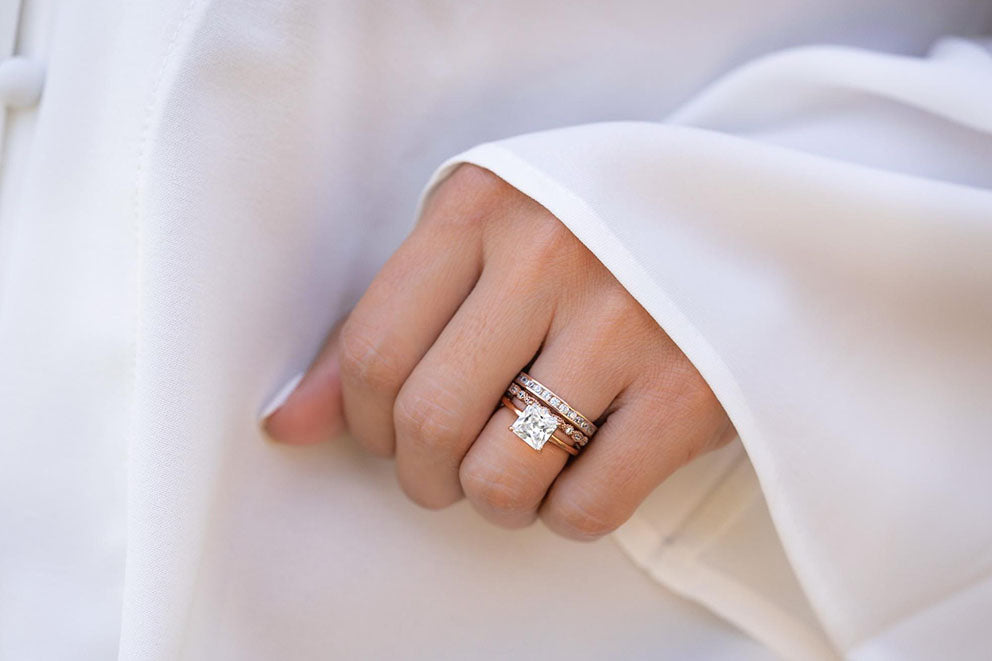 woman's hand with ring