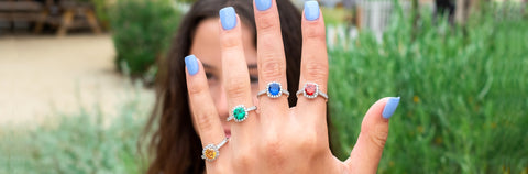 Affordable Gemstone Engagement Rings