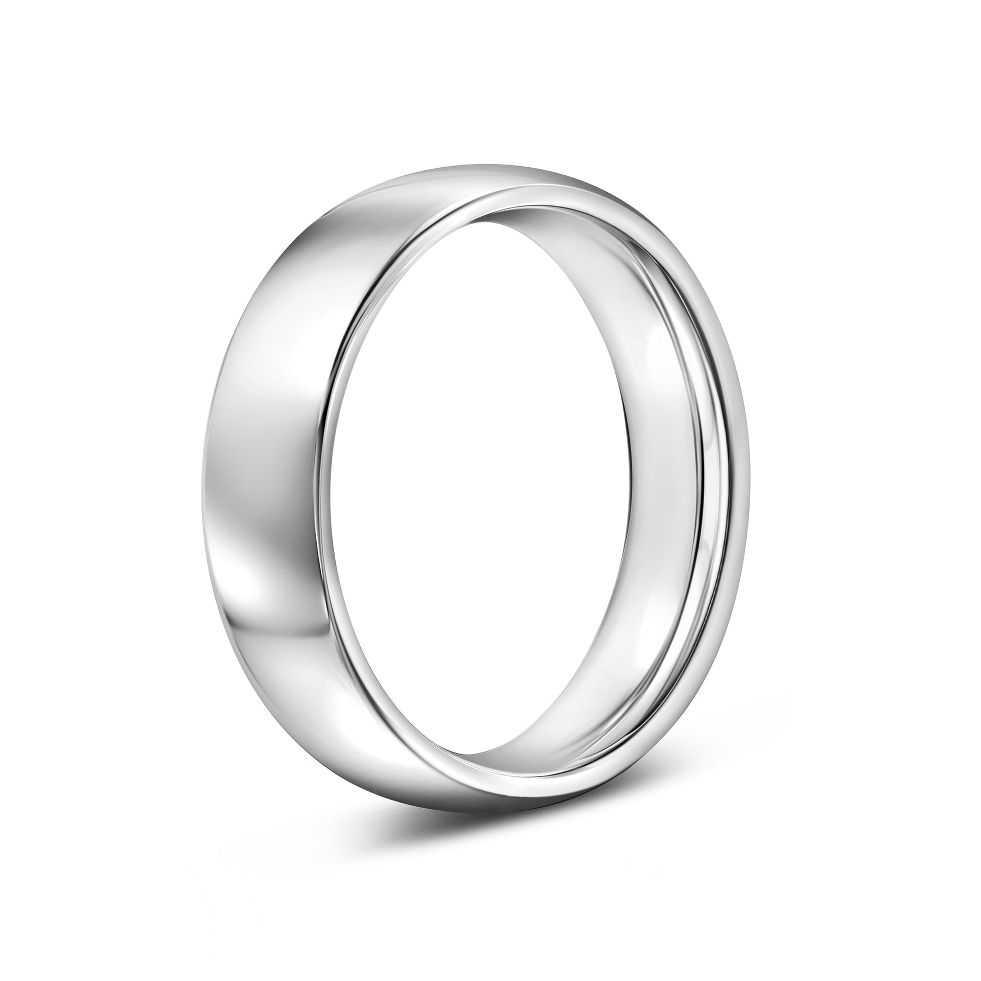 affordable silver mens Horizon wedding ring on white
