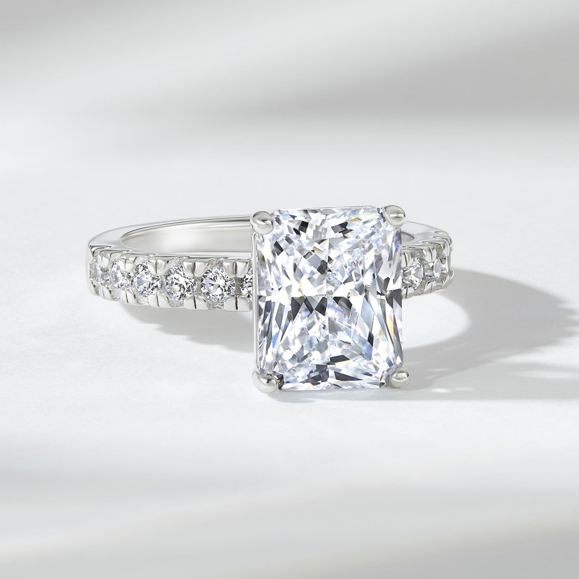 gorgeous 3.75 carat radiant cut engagement ring