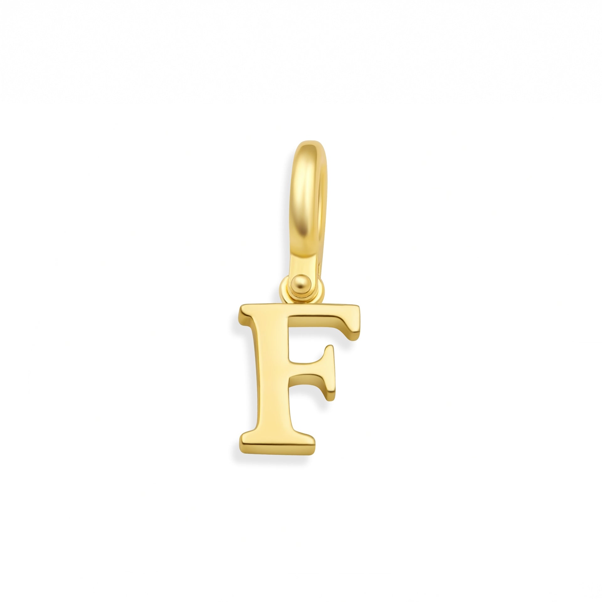 Gold "F" Letter Charm