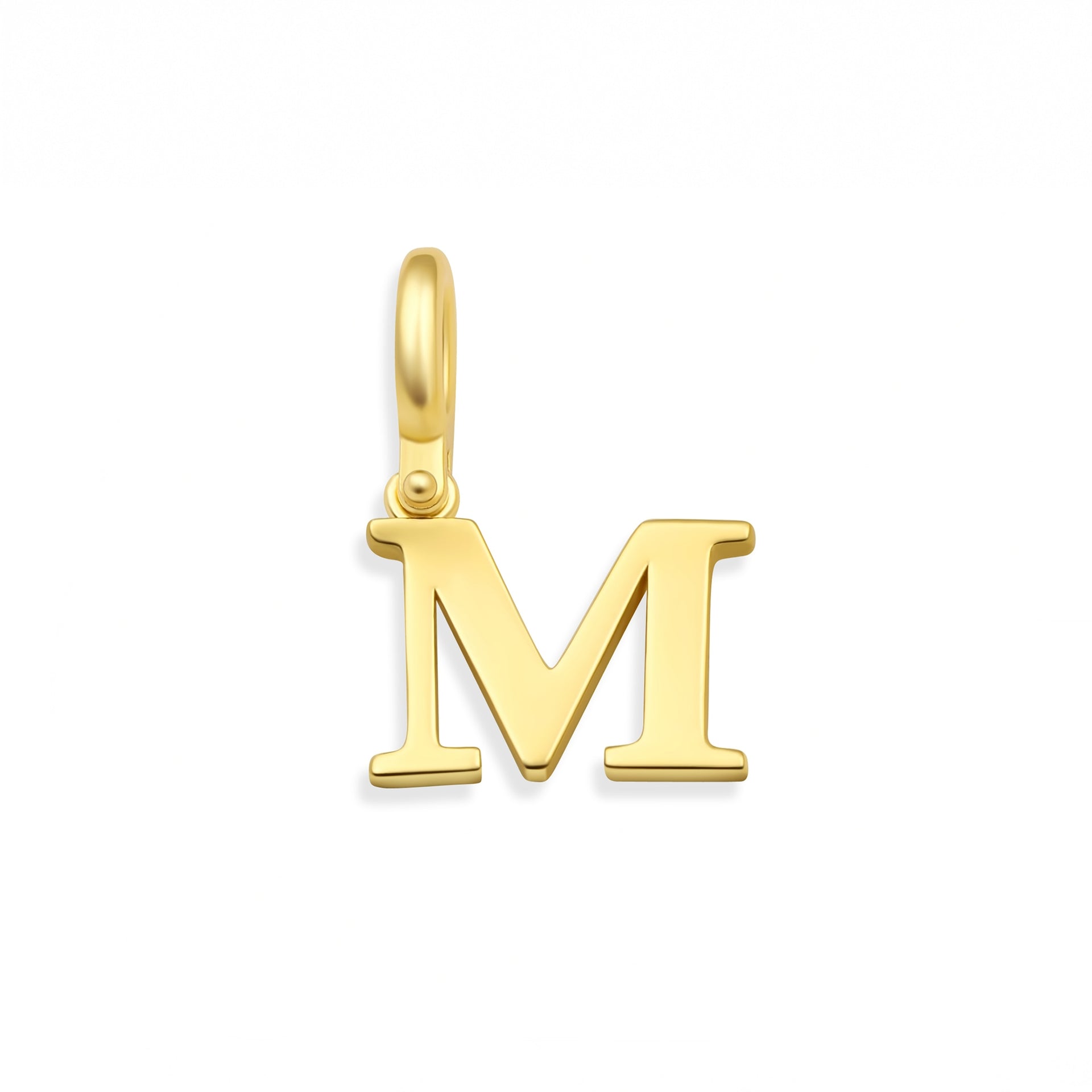 Gold "M" Letter Charm