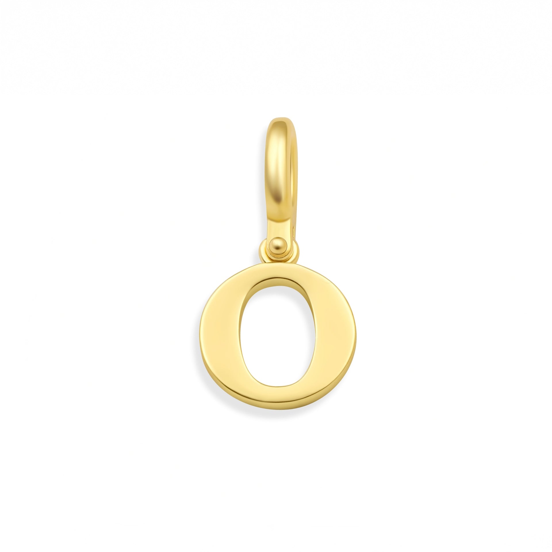 Gold "O" Letter Charm