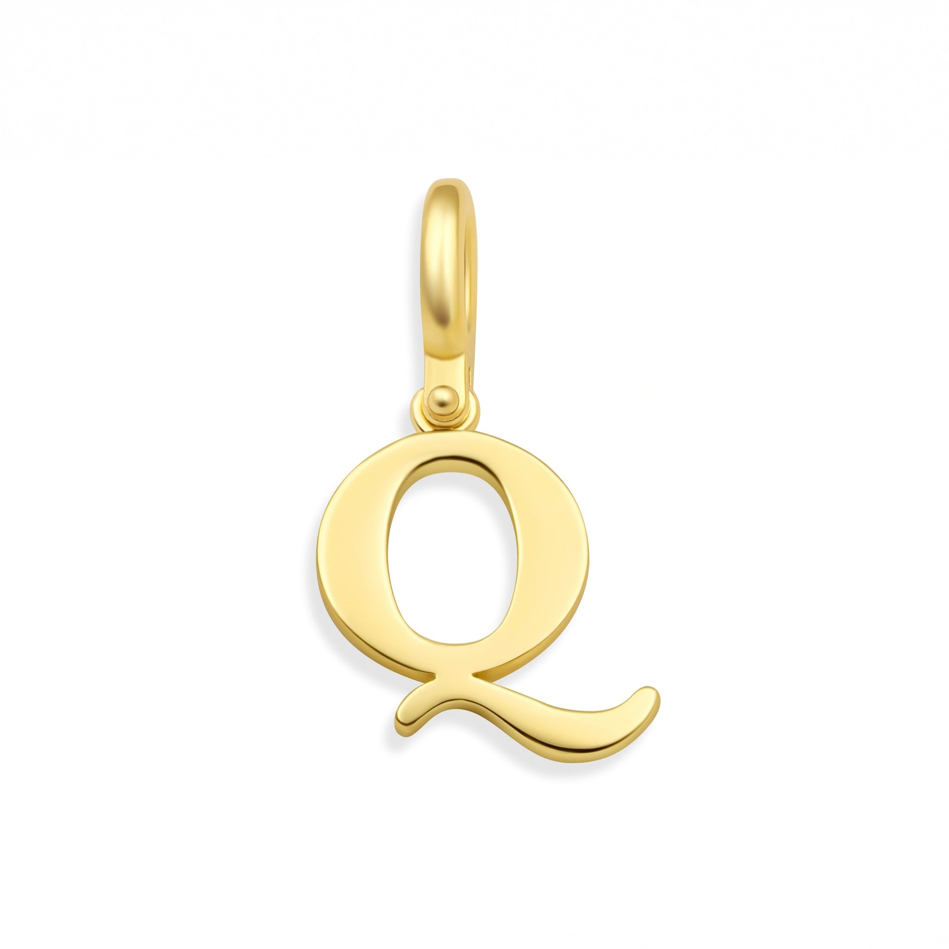 Gold "Q" Letter Charm