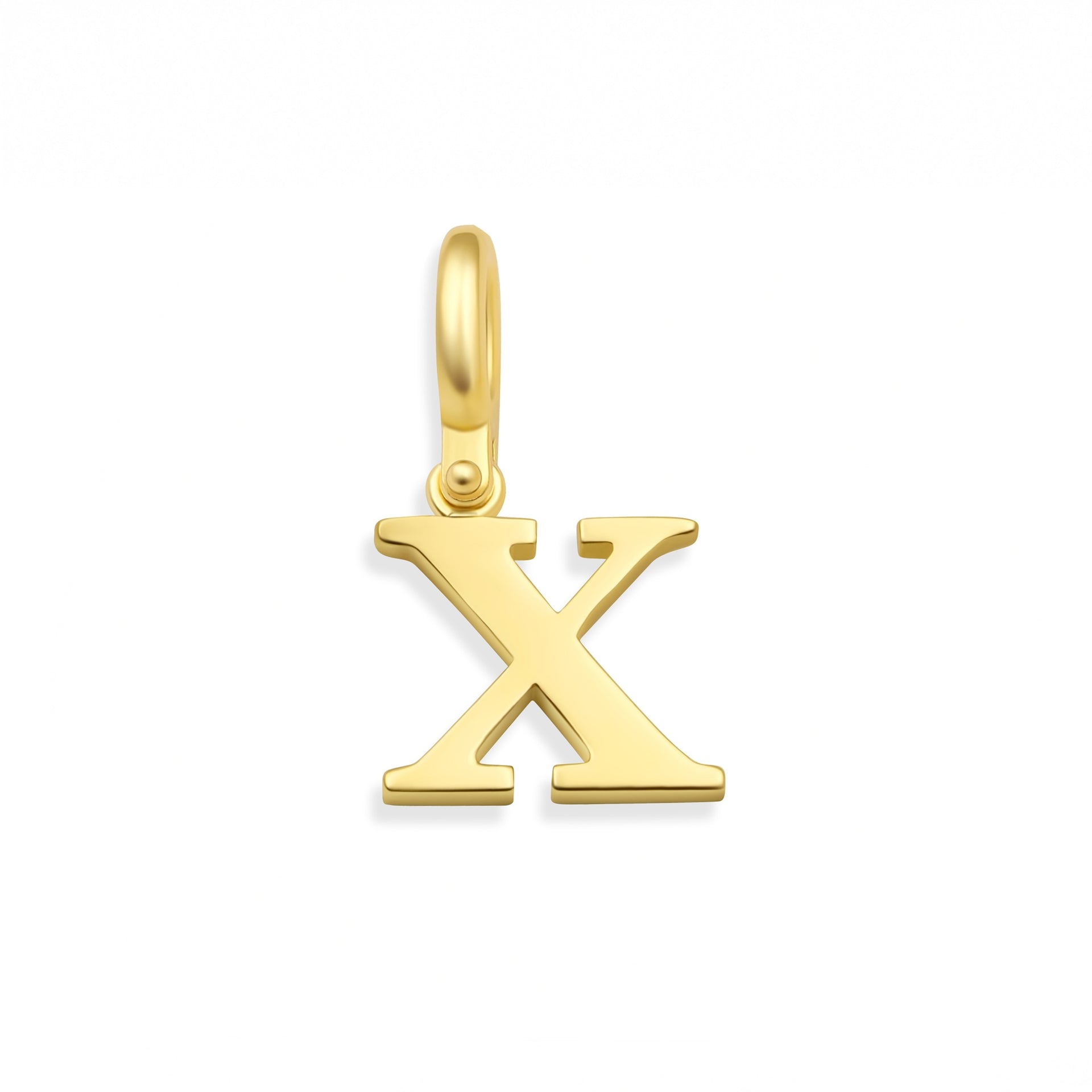 Gold "X" Letter Charm