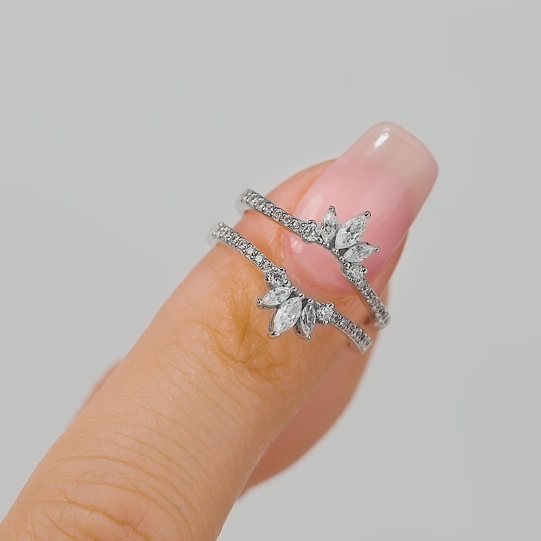 gorgeous elsa bundle video showcasing wedding bands in stacking sets