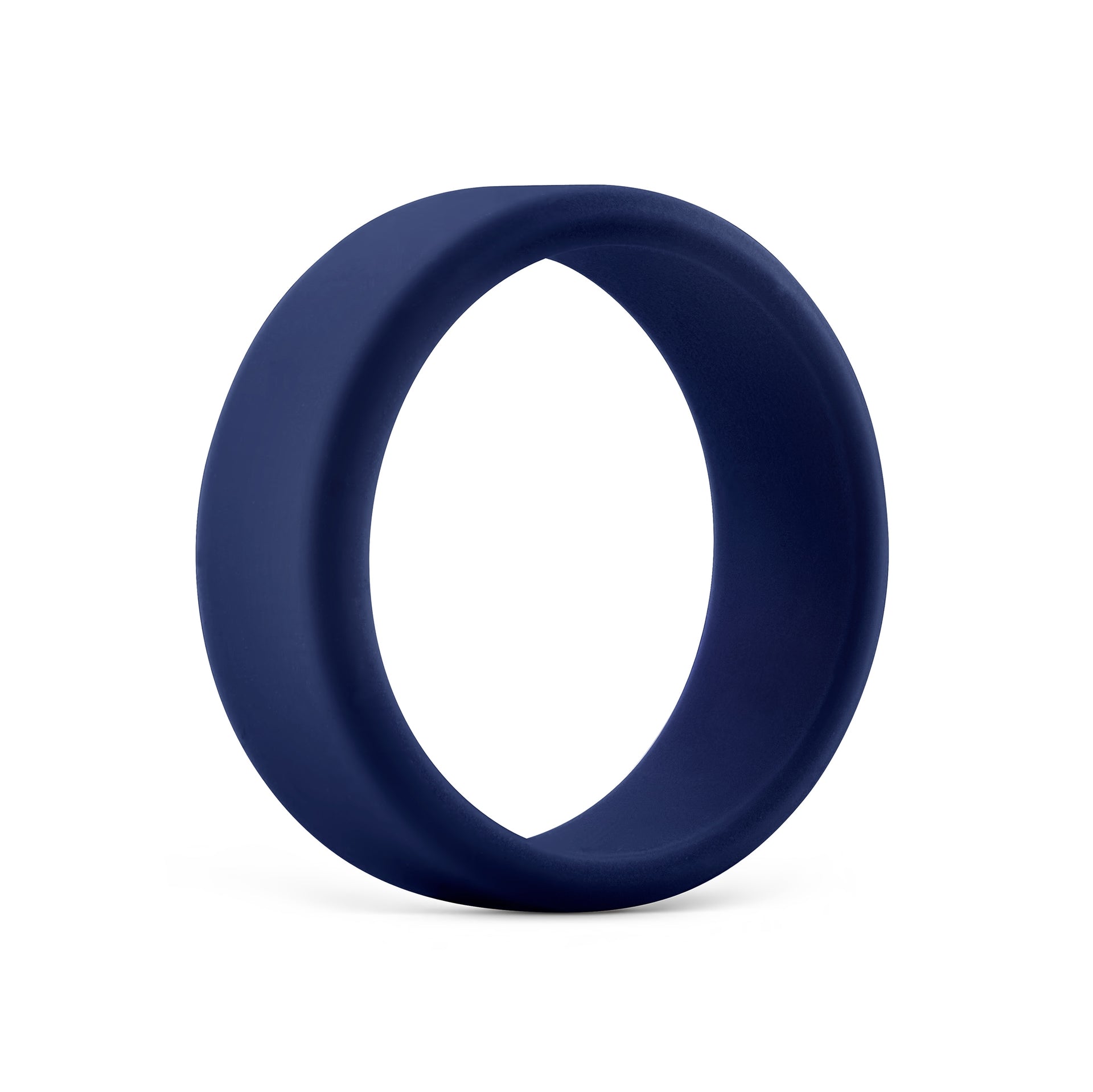 dark blue unisex silicone wedding band