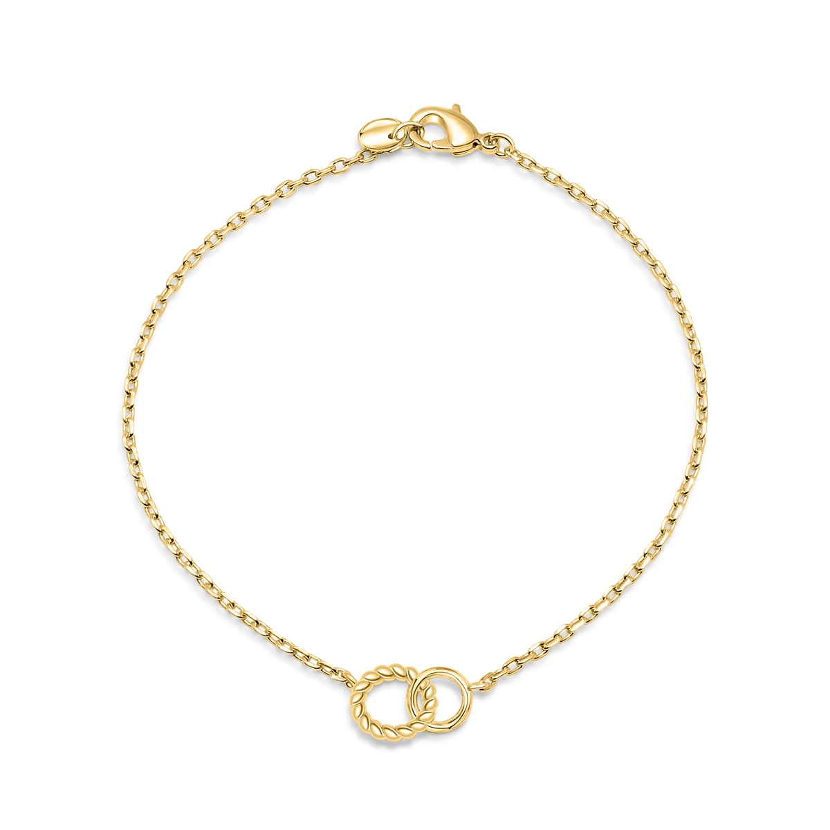 Gold chain link bracelet