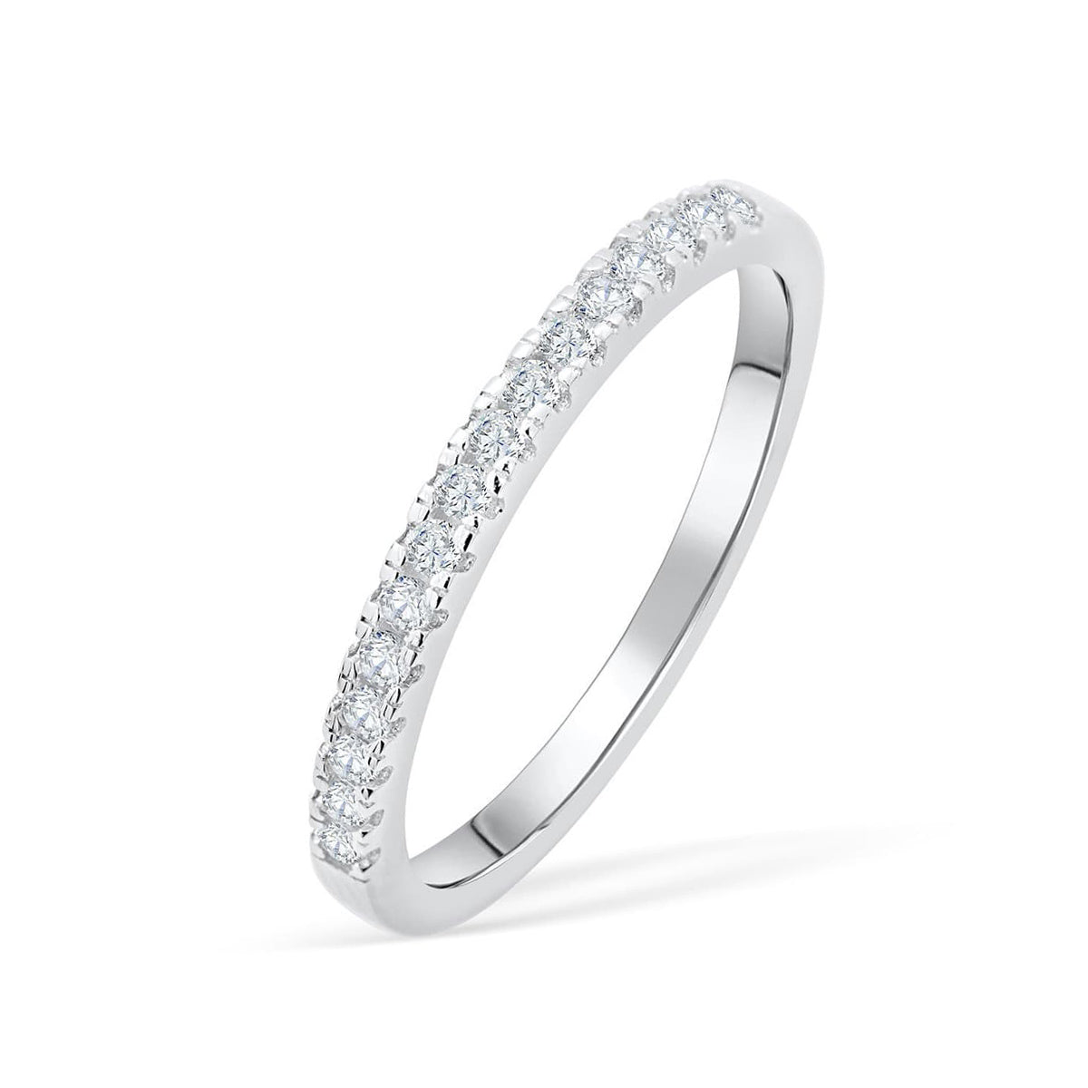 the desire silver half eternity wedding band