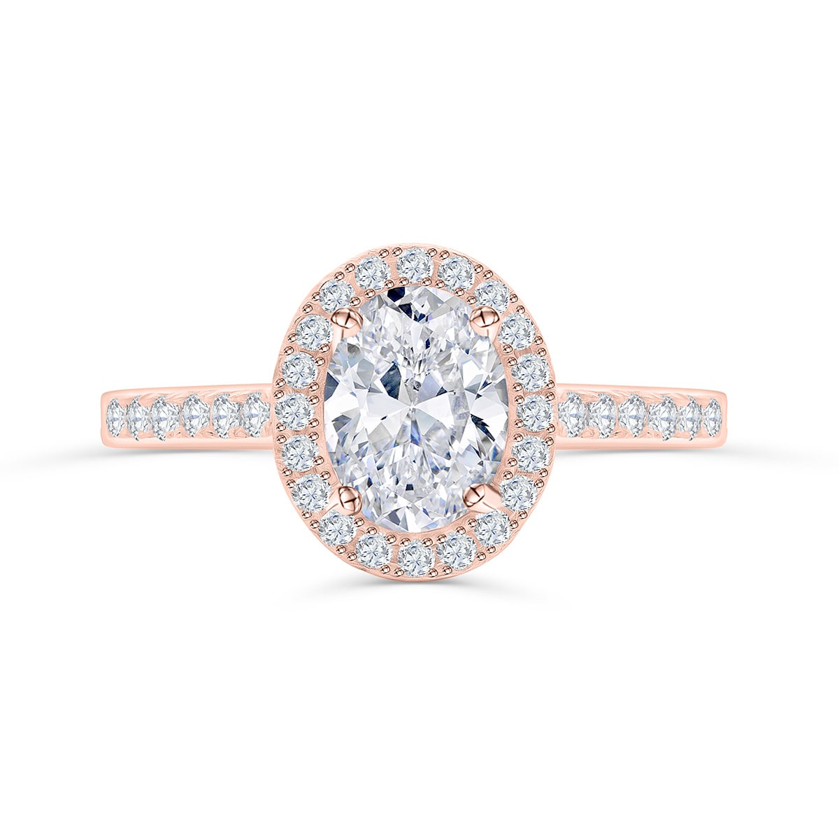 Rose Gold Wedding Rings Belle