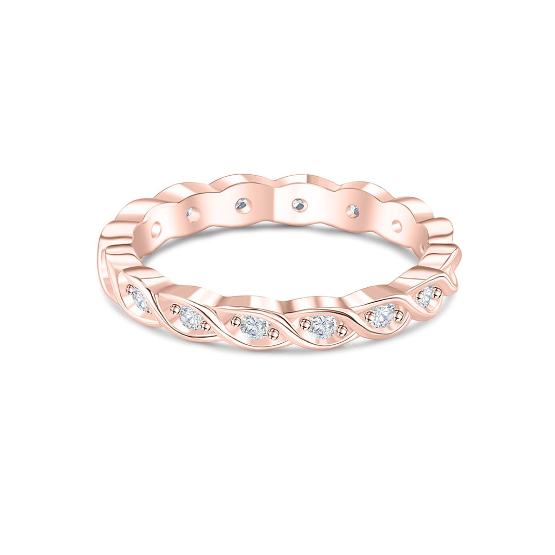 rose gold wedding band vintage