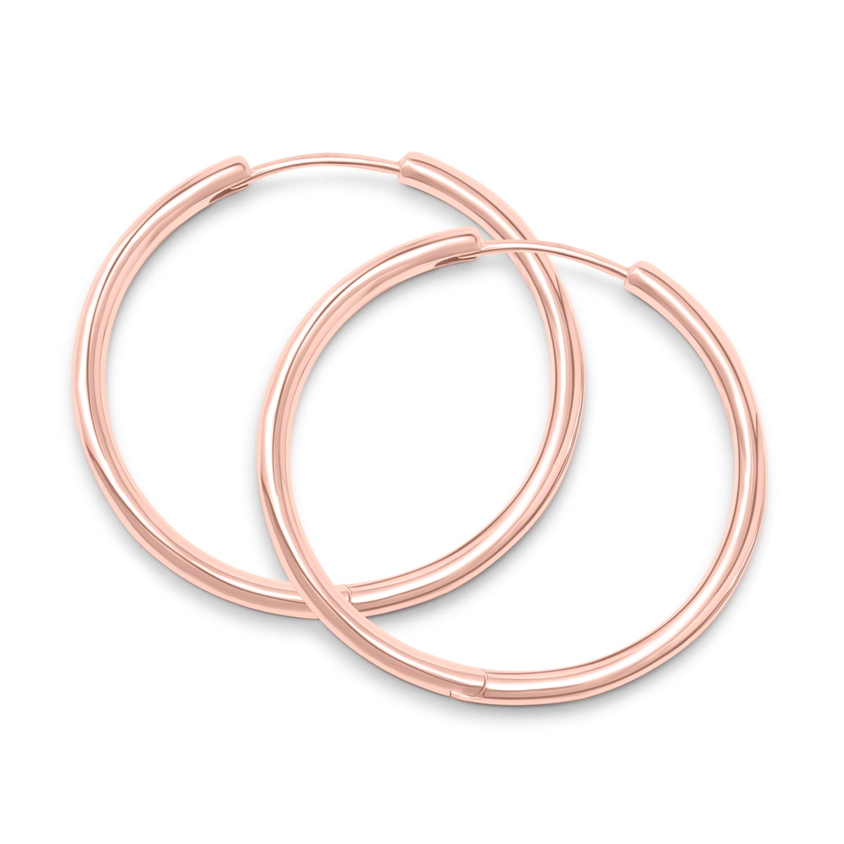 Affordable rose gold big hoop earrings