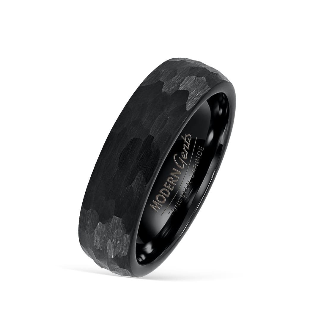 hammer black mens wedding ring