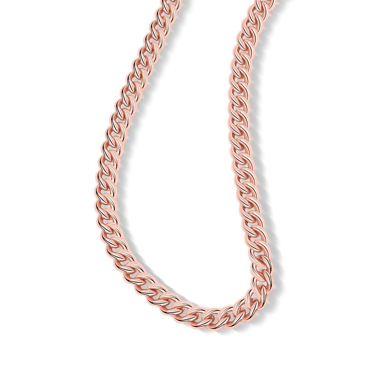 Unique rose gold chain necklace