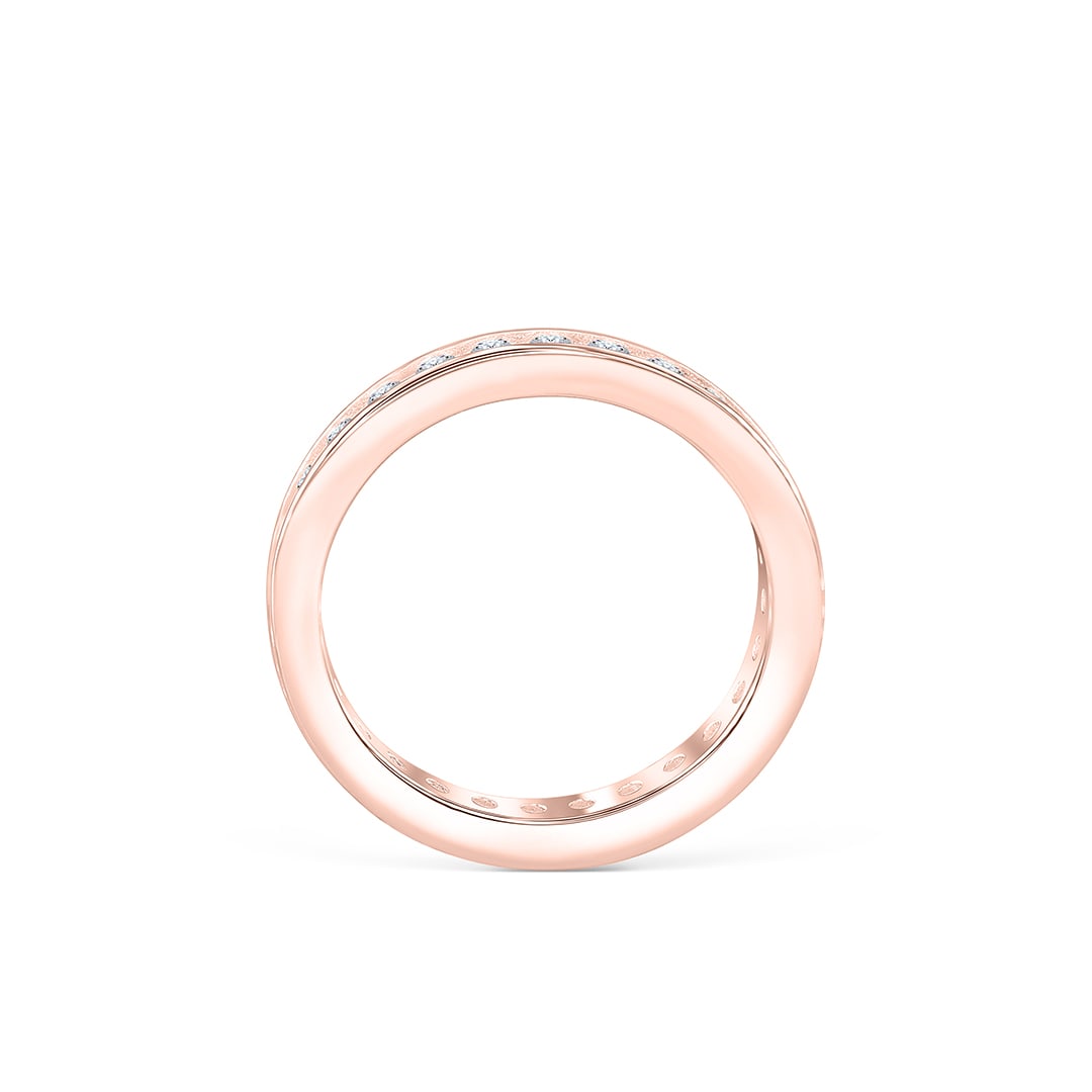the chloe rose gold eternity band
