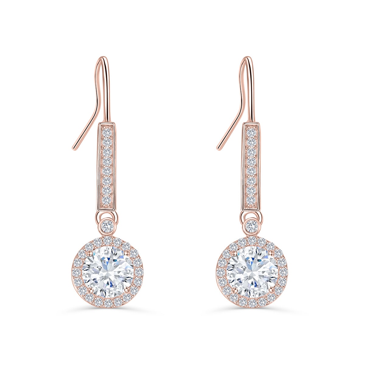 the blossom rose gold earrings