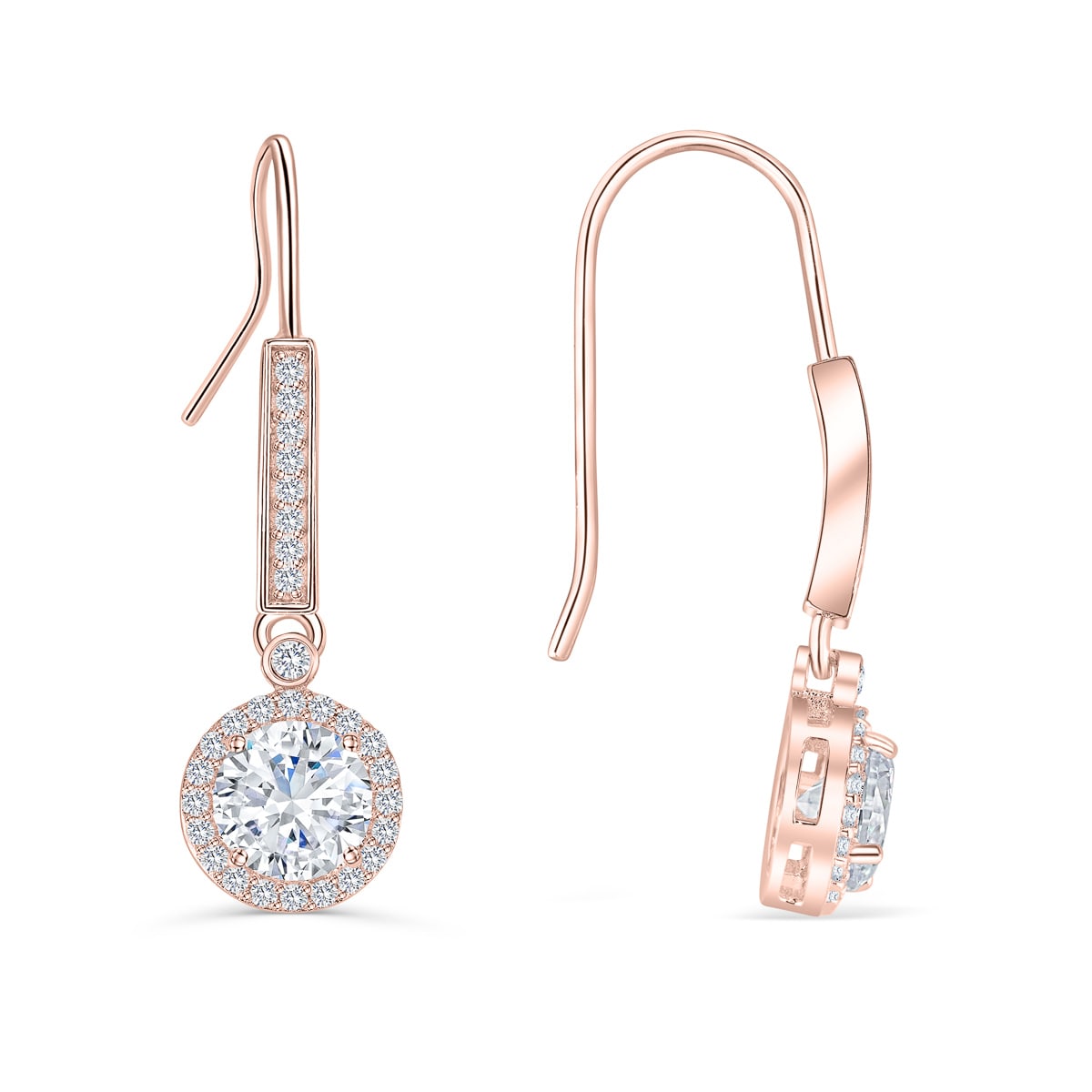 the blossom rose gold earrings