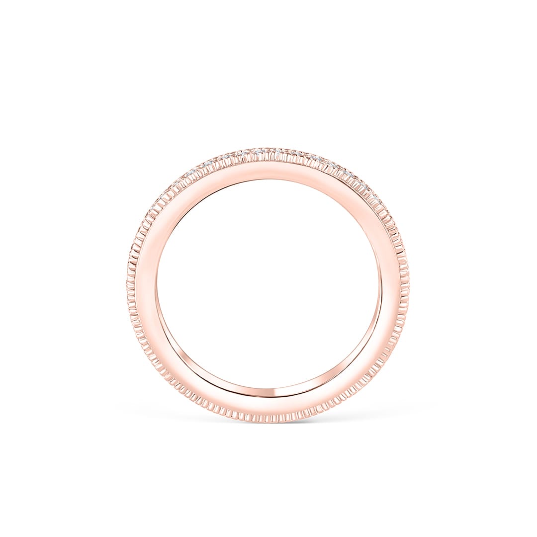 the emma rose gold band setting