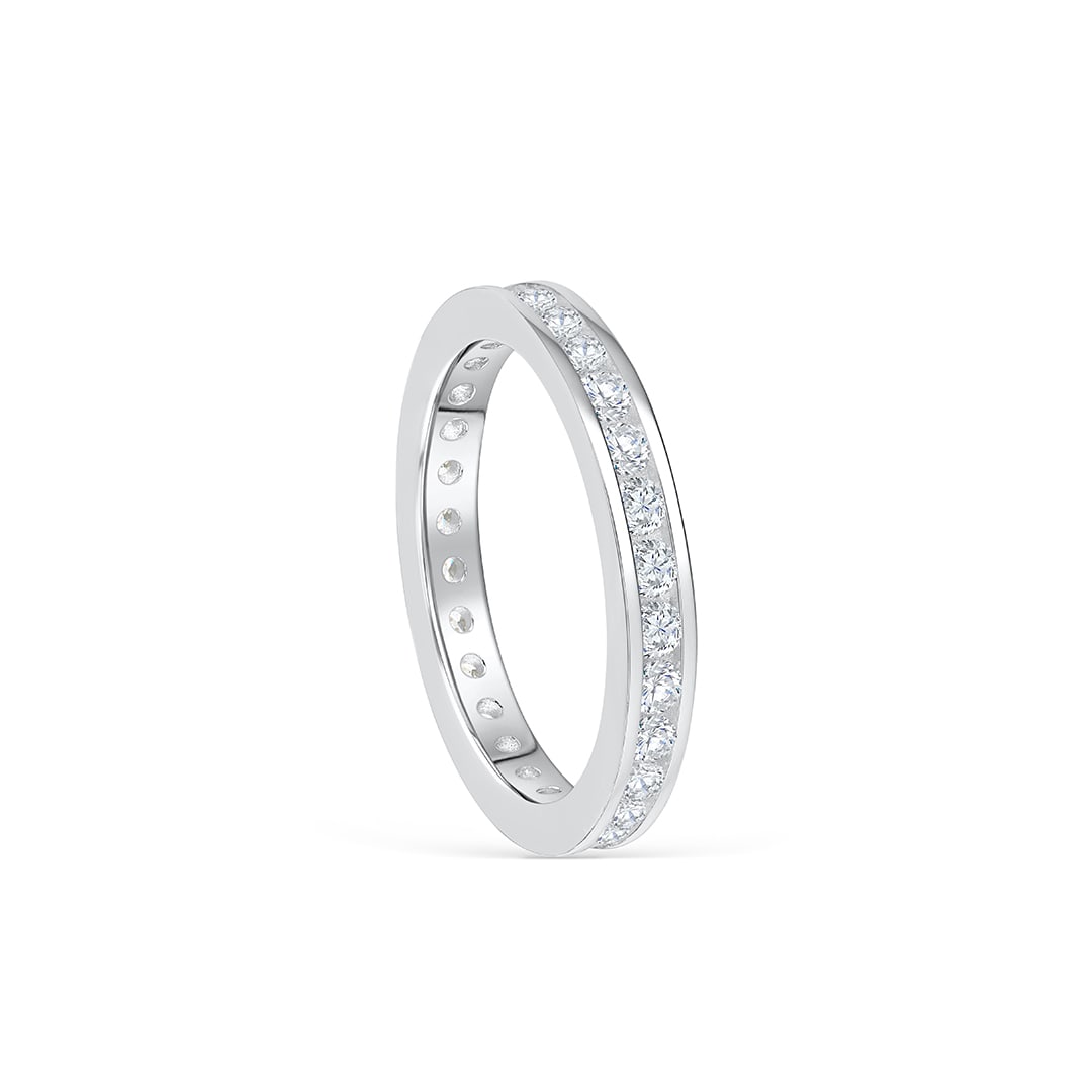 the chloe silver wedding band