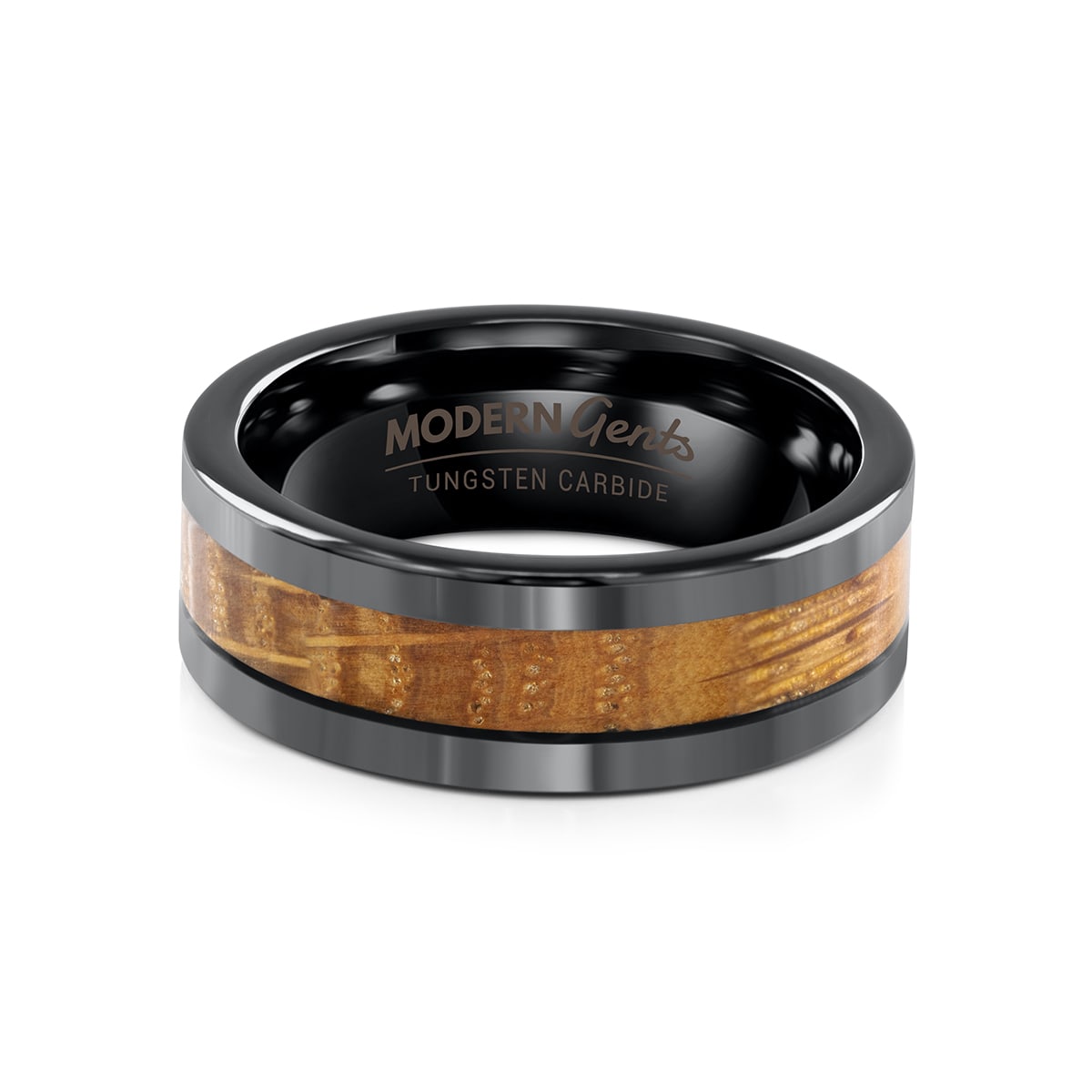 the bourbon whiskey barrel tungsten mens ring