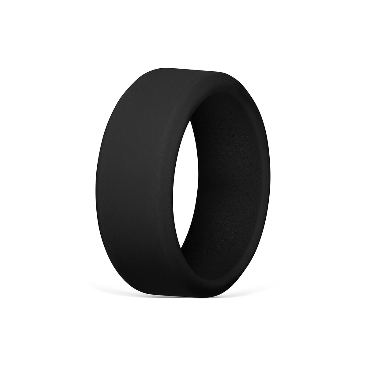 Black Mens Silicone Rings Force Flex