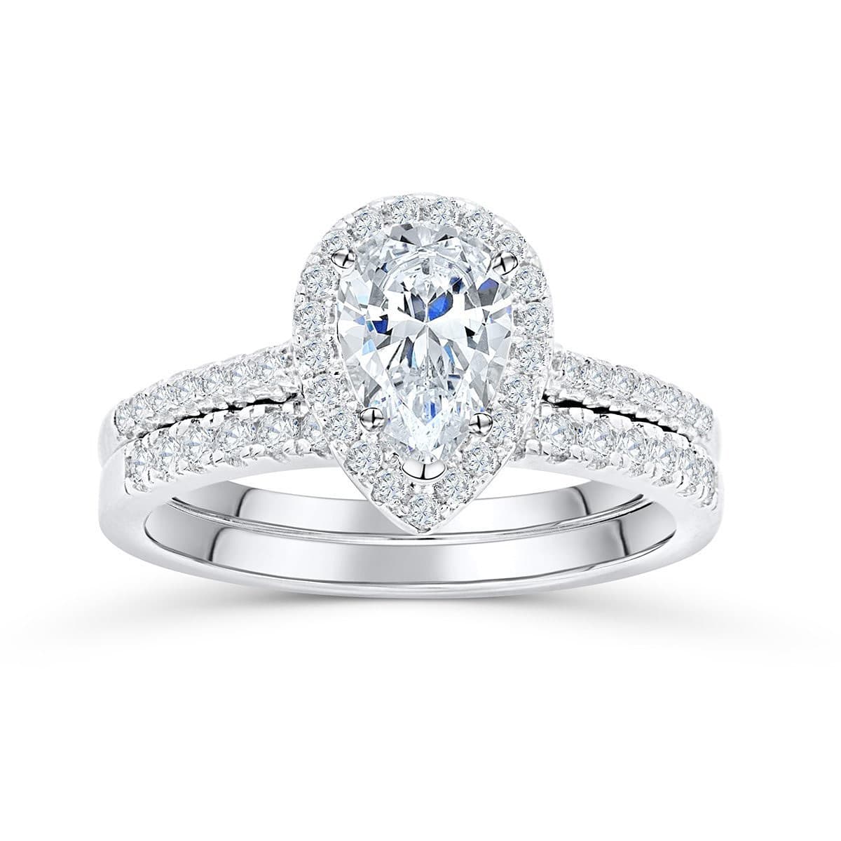 the bliss pear shaped engagement ring