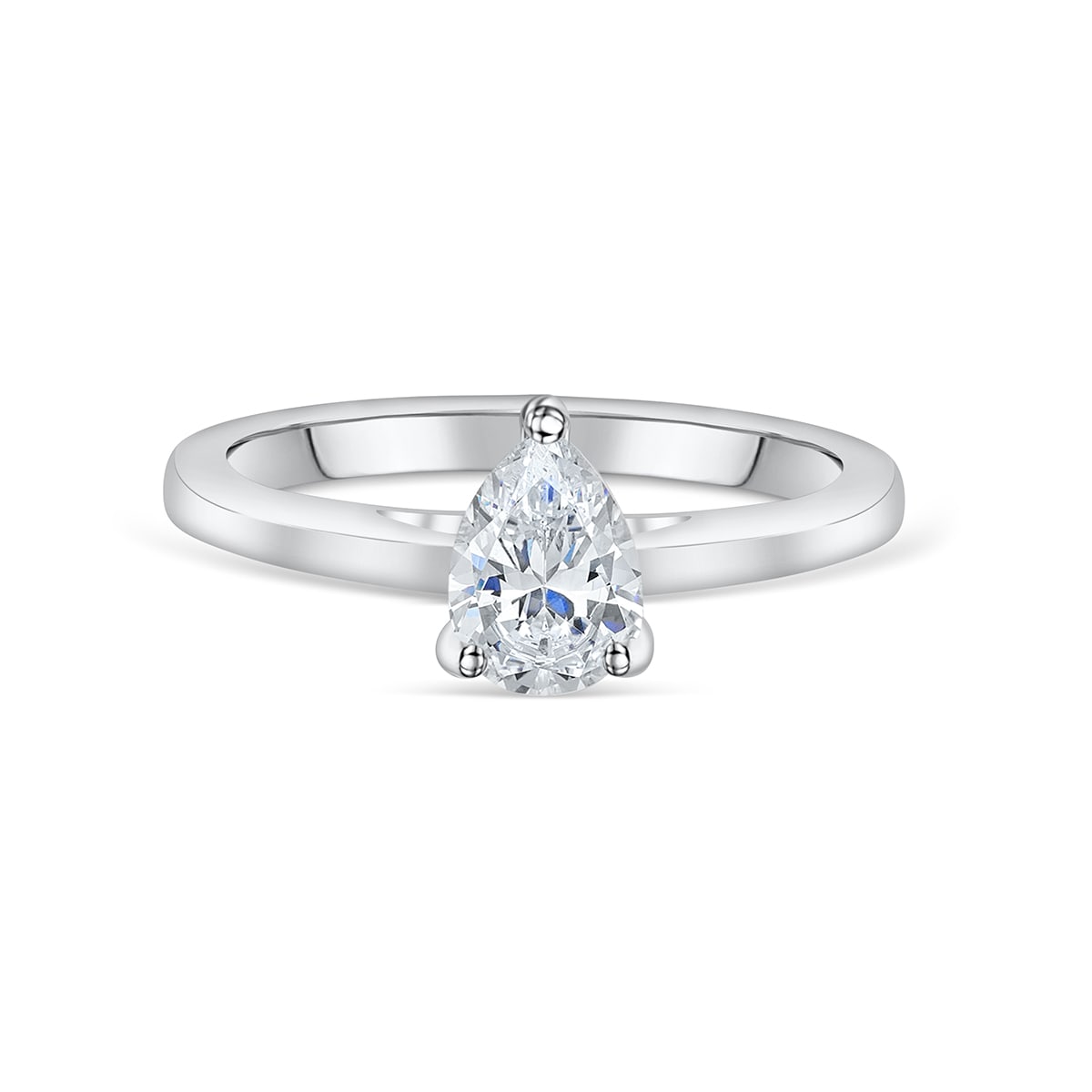 the pear cut engagement ring called the daisy