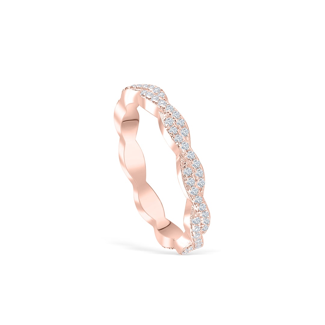 the sadie rose gold vintage twisted wedding band