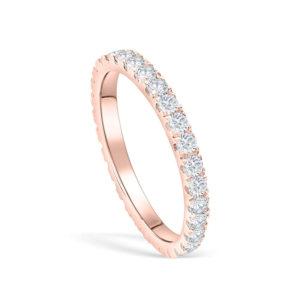 the eternity rose gold wedding band