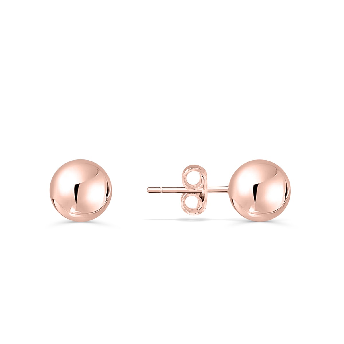 the leah rose gold stud earrings