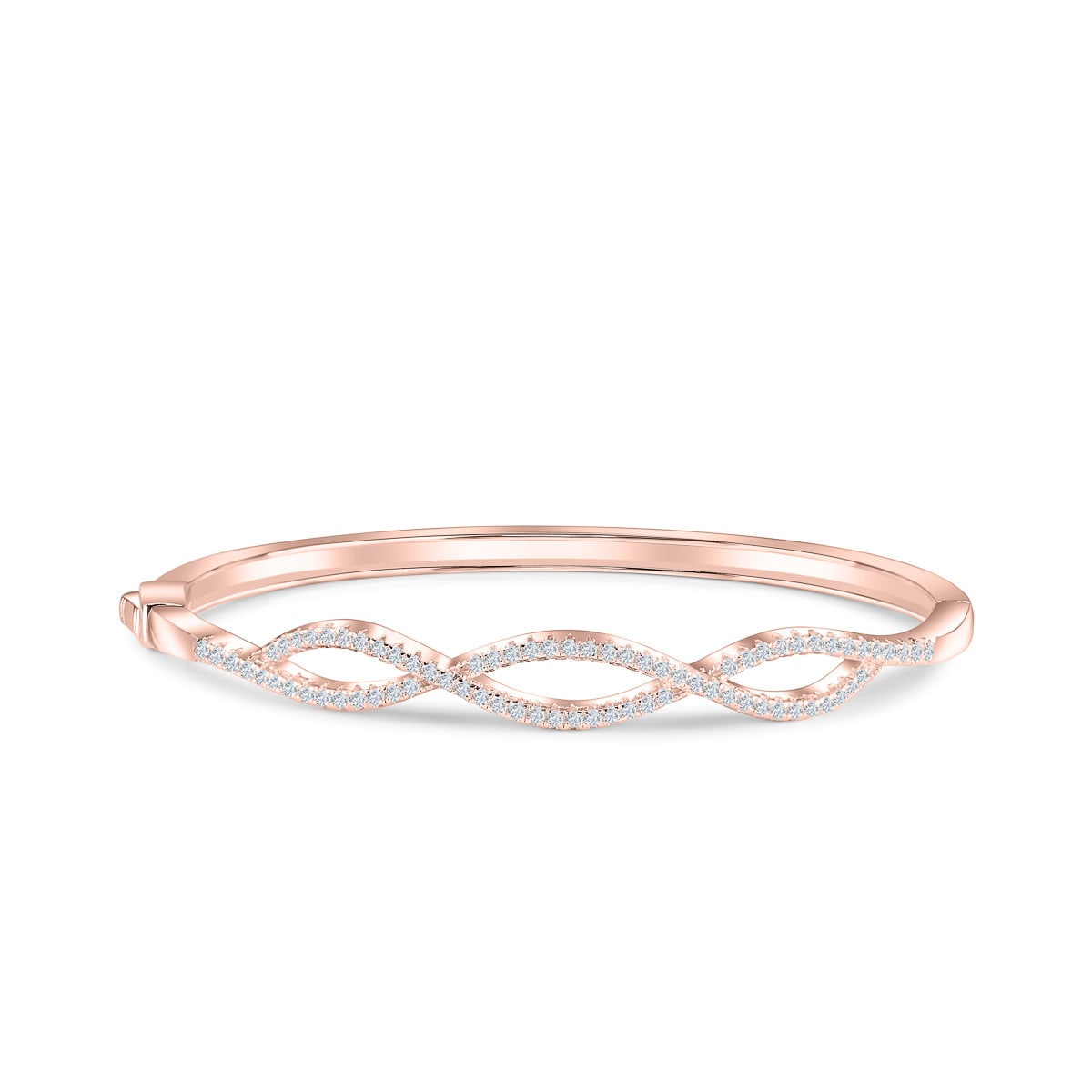 the nova rose gold twist bangle