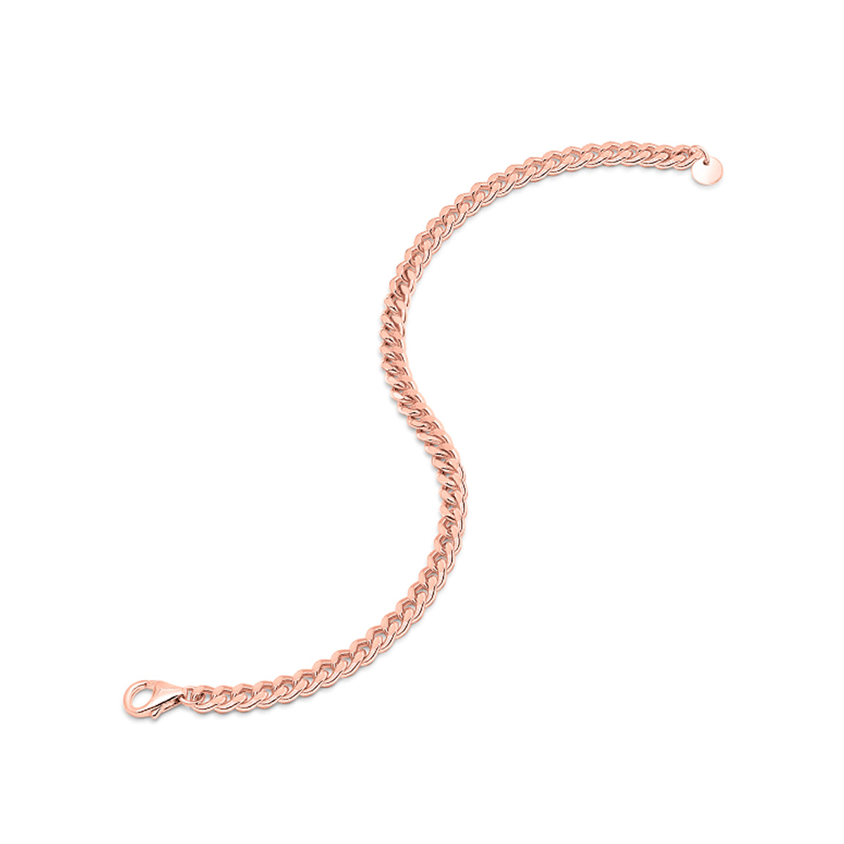 Unique rose gold thin chain bracelet