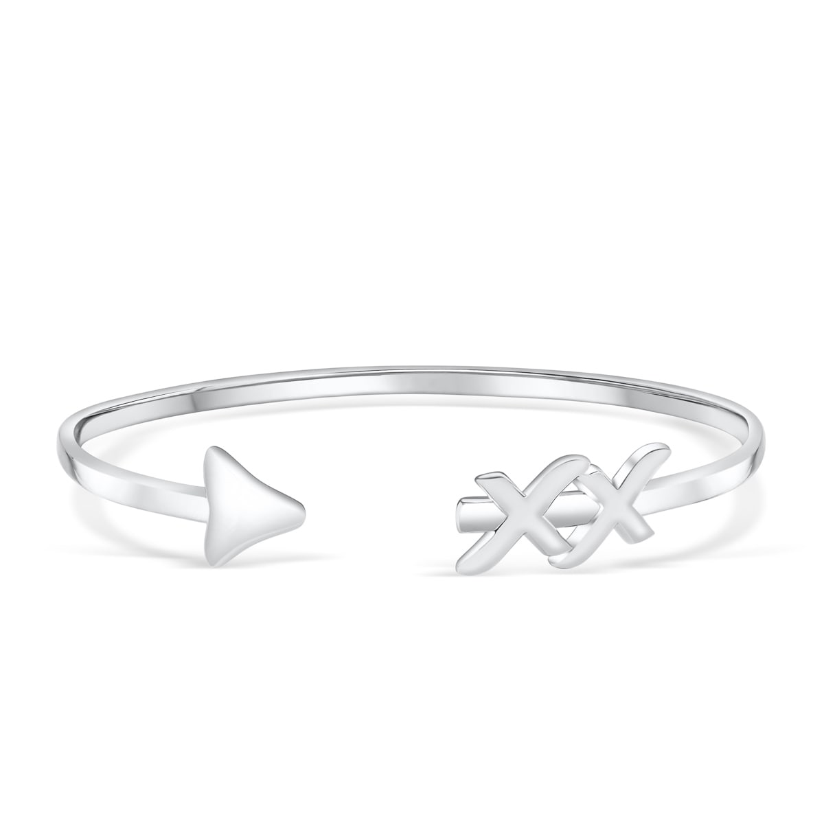 the hope silver cuff bangle