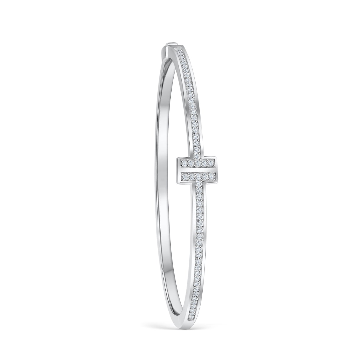 the gia silver bangle setting