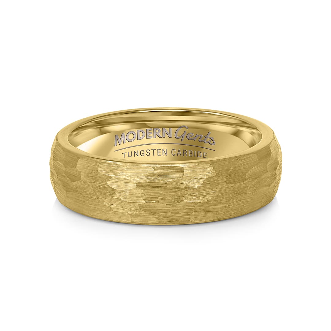 hammer gold mens wedding band