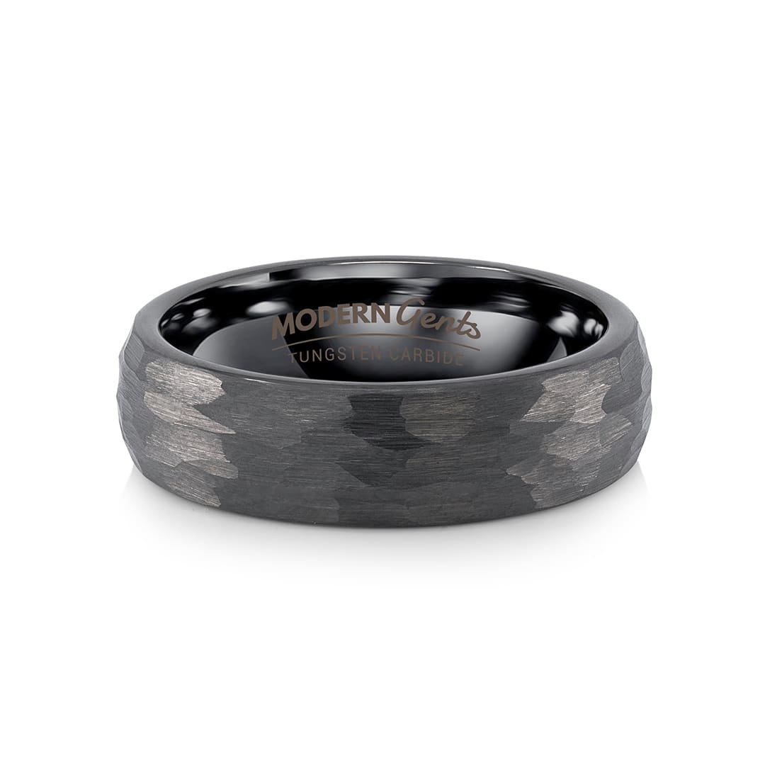 black hammer tungsten ring