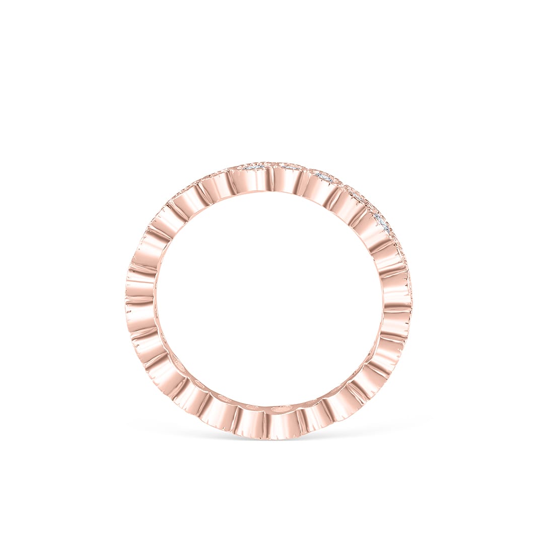 rose gold vintage wedding ring mia