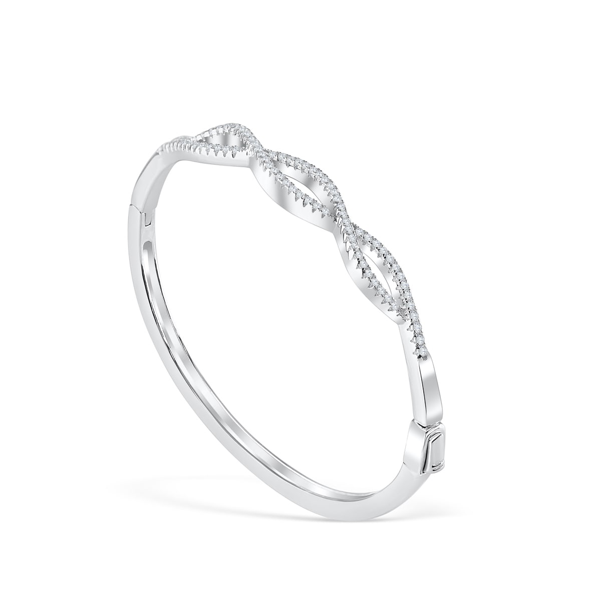 the nova silver twist bracelet setting