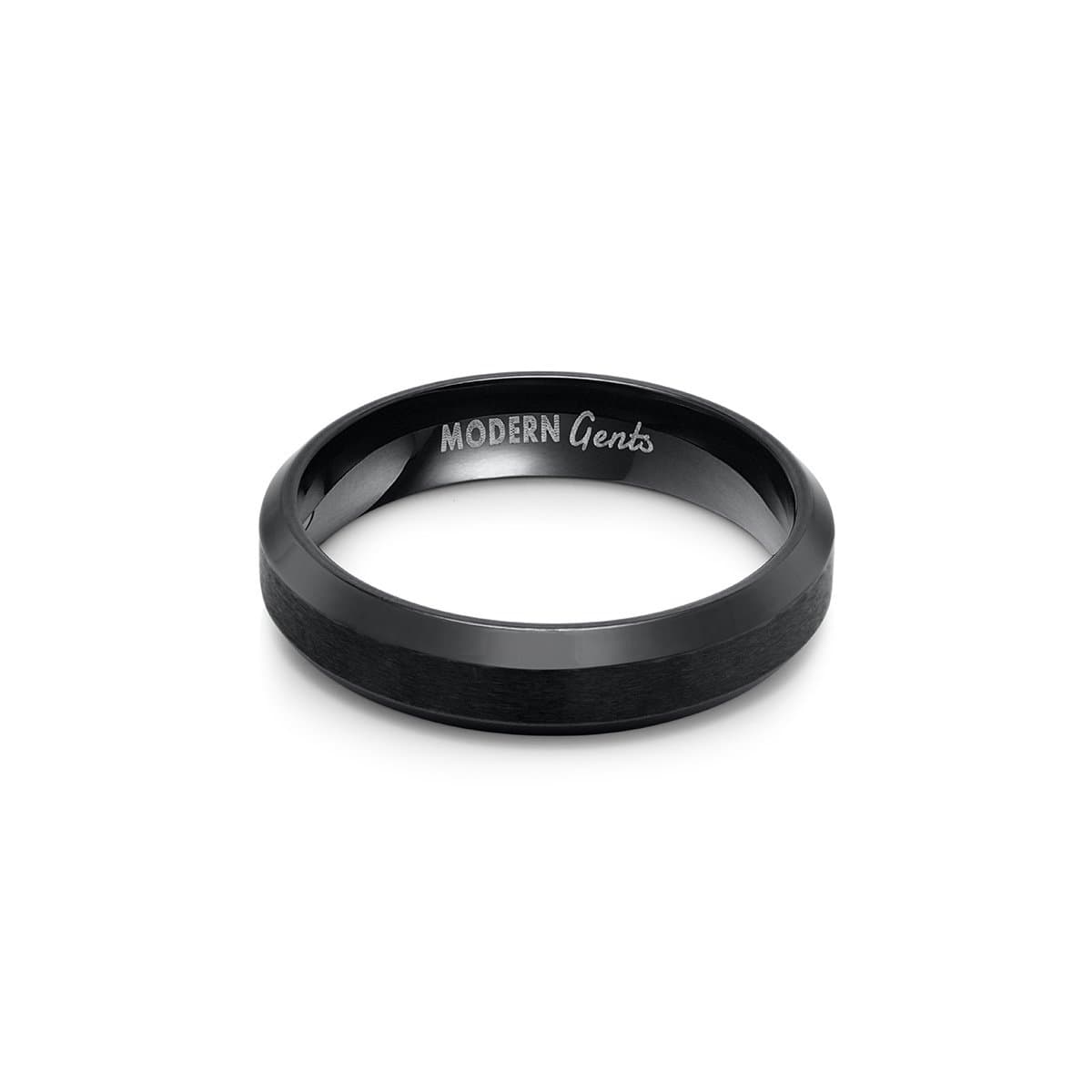 the infinity black mens ring