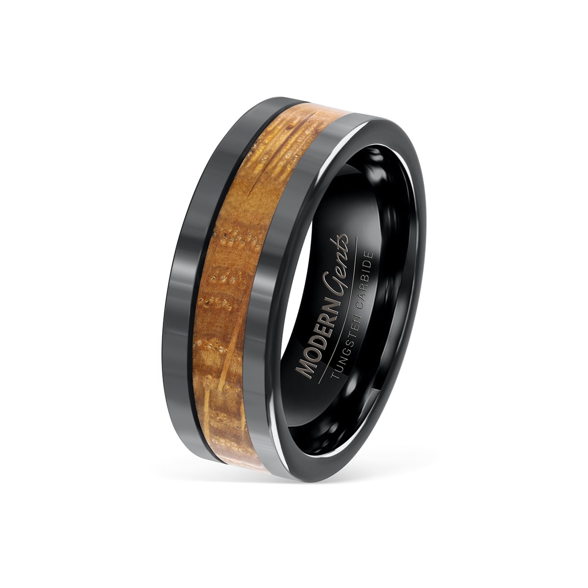 the bourbon tungsten whiskey barrel ring