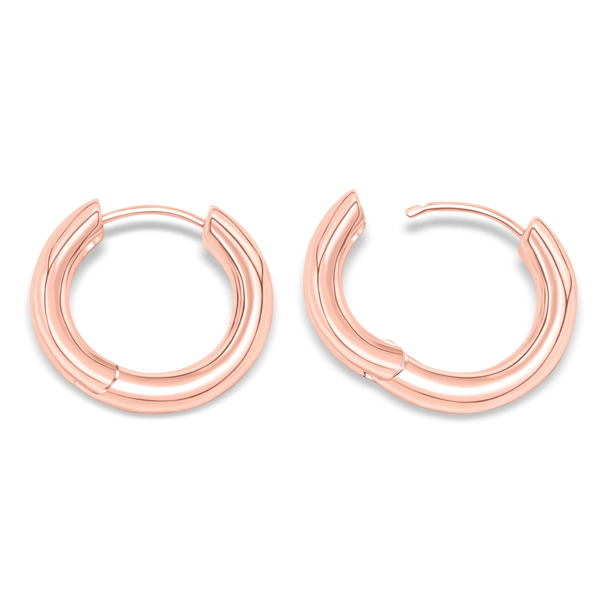 Affordable rose gold hoop earrings