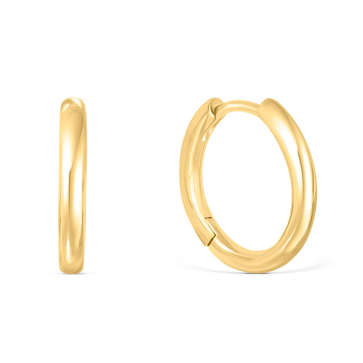 Small gold hoop earrings