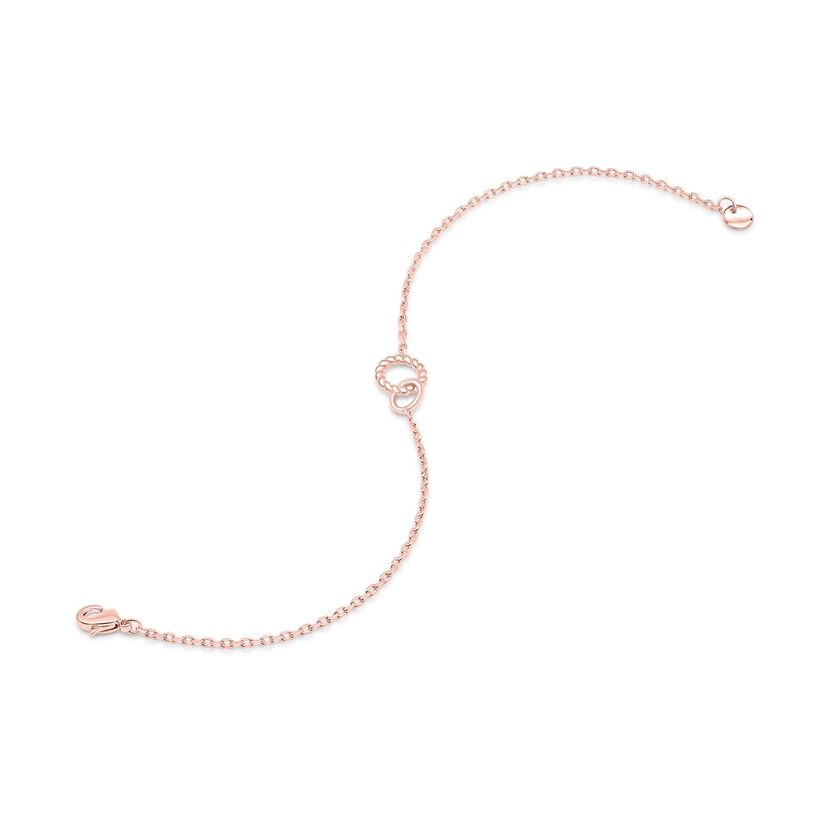 Affordable petite rose gold chain bracelet