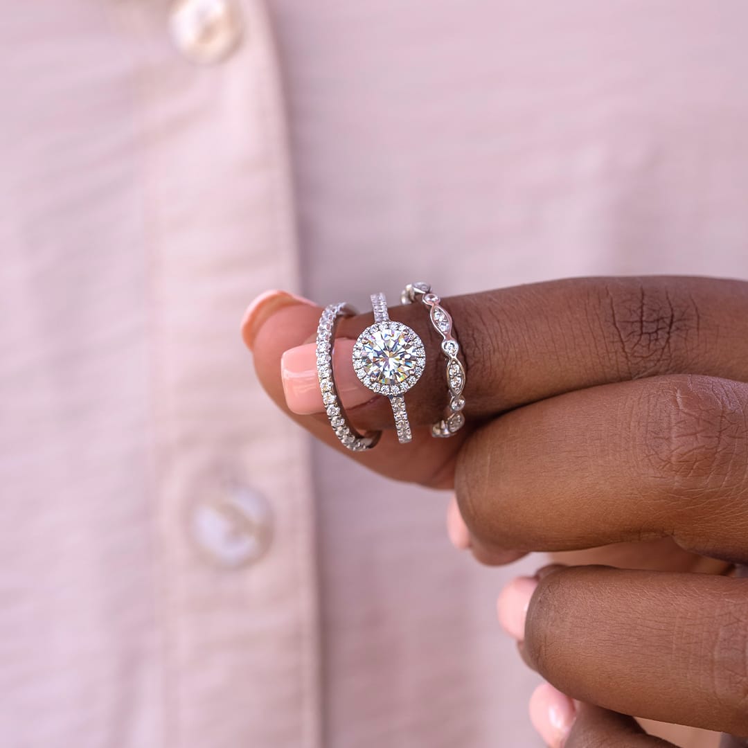 the bella silver vintage wedding band